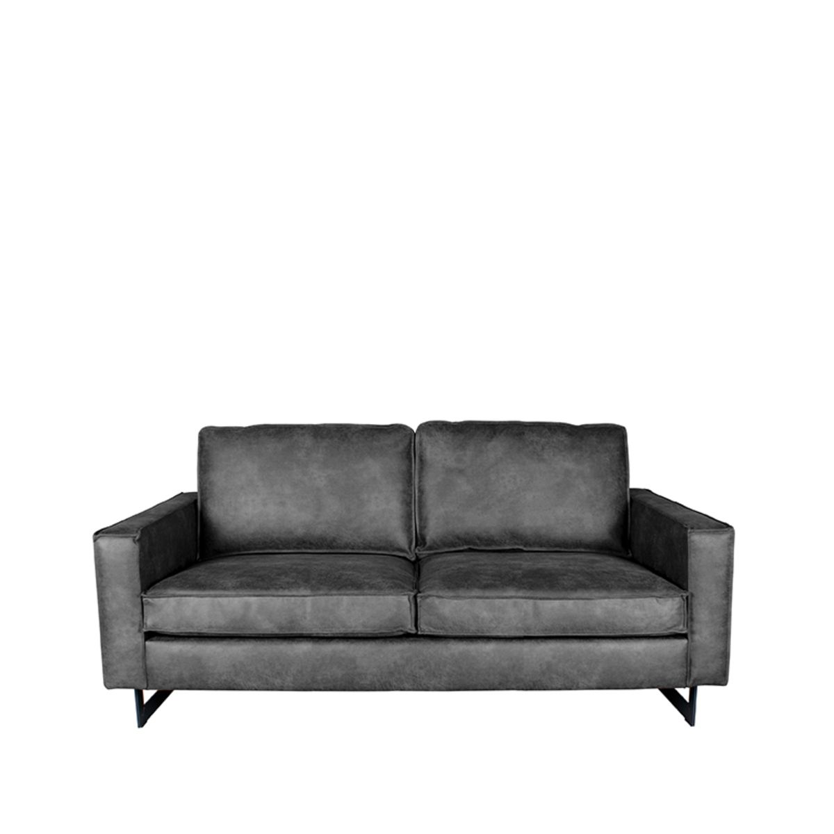 Bank_Arezzo_2 Zits_Grijs_Microvezel_Vooraanzicht