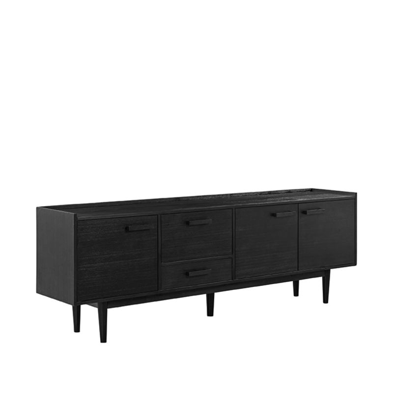 Dressoir_Cali_Zwart_Acaciahout_220x45x77_cm_Perspectief