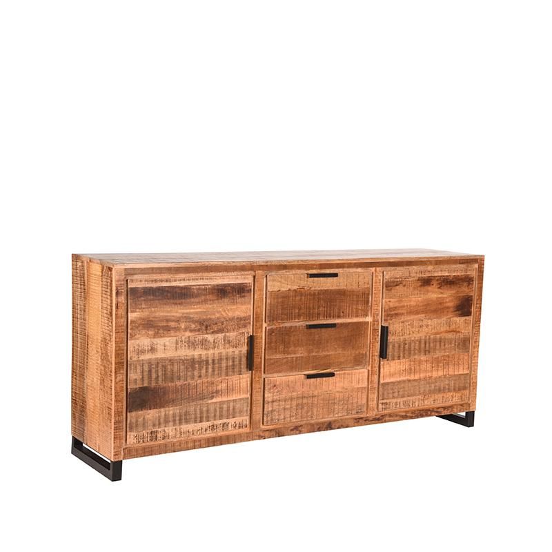 Dressoir_Glasgow_Rough_Mangohout_190x45x87_cm_Perspectief